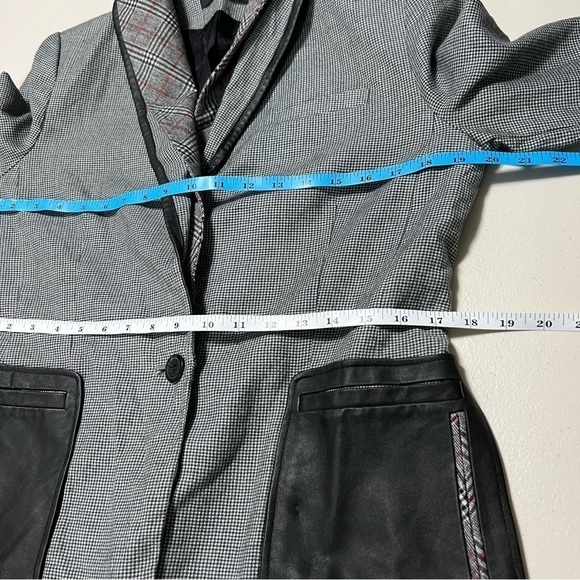 L.A.M.B. Mixed Media Tweed Check Single Button Blazer - Picture 16 of 16